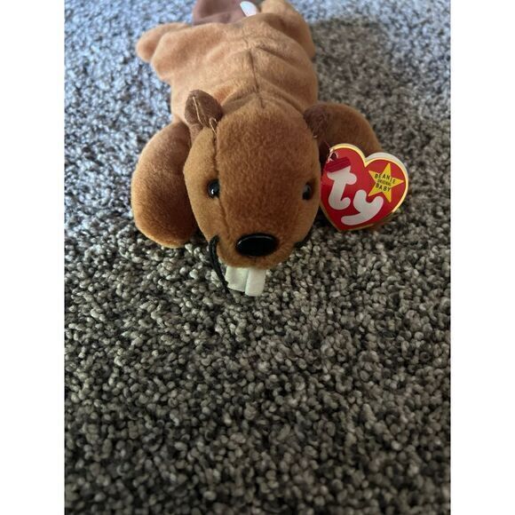 Ty Beanie Babies Bucky The‎ Beaver - Picture 1 of 3